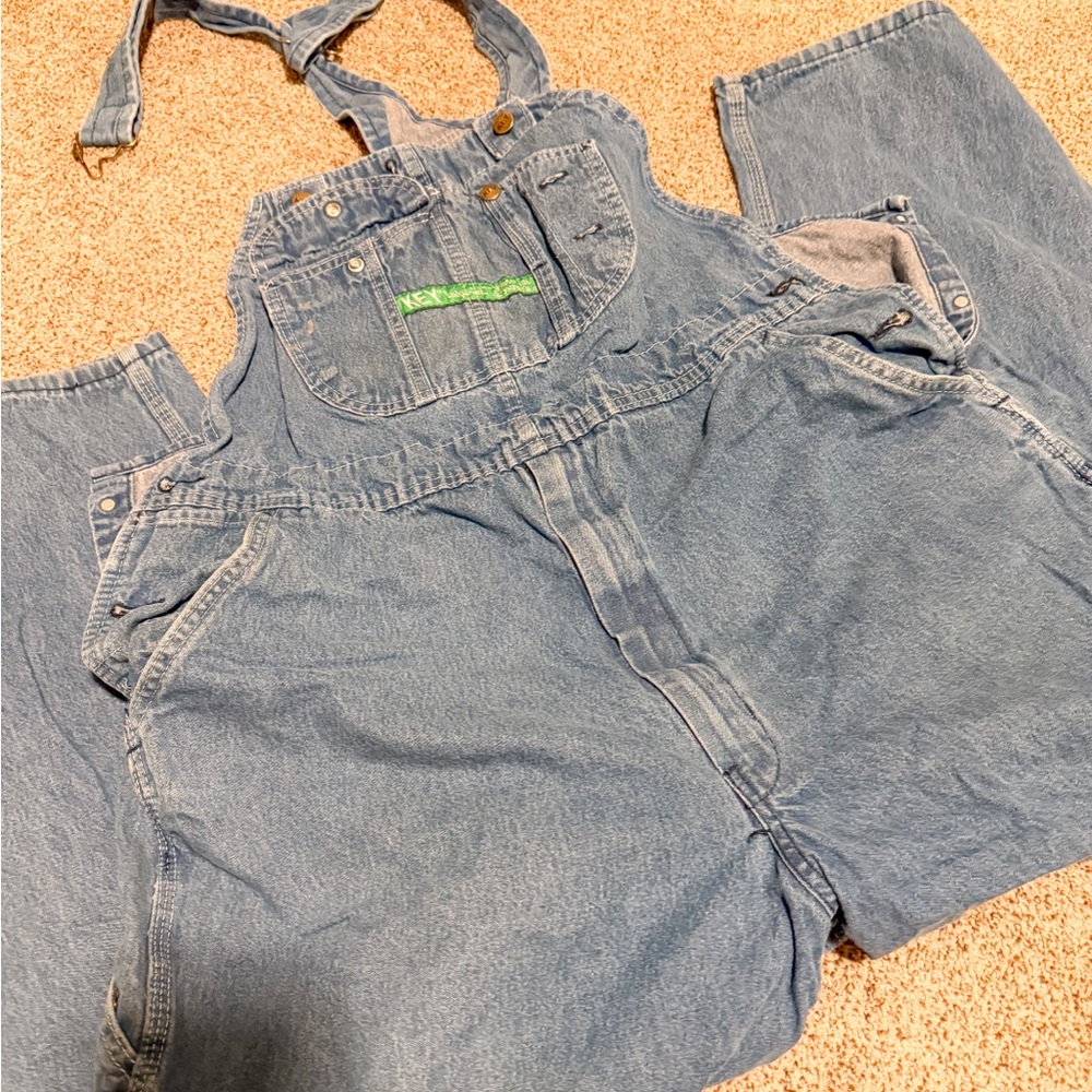 Casual Blue Denim Overalls